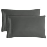 Embroidered Brushed Microfiber Pillowcases Set of 2